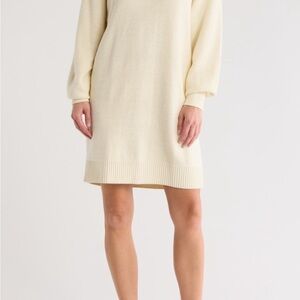 Melrose and Market Cream Long Sleeve Dress